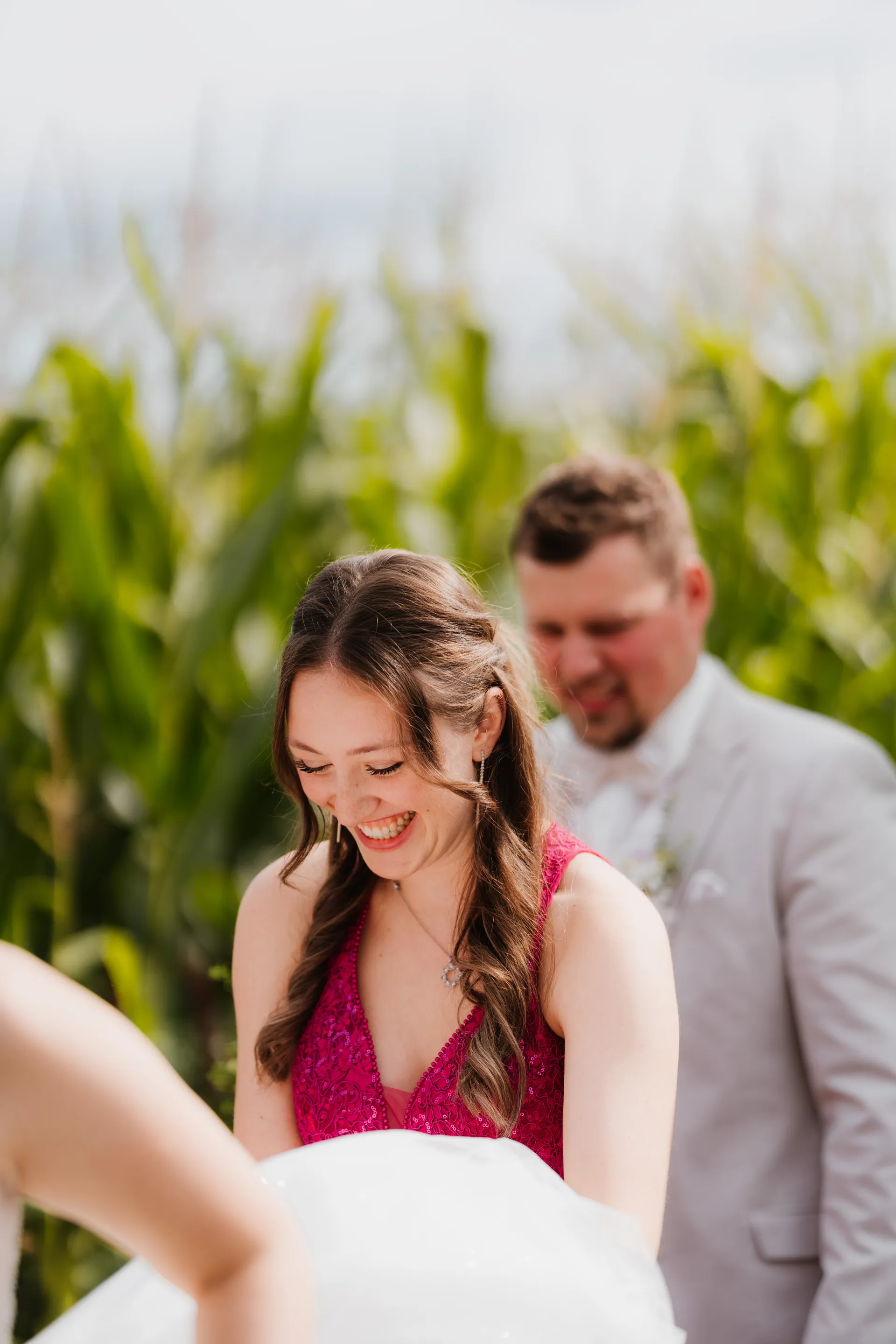 Ungestellter Moment auf der Hochzeit – authentische Hochzeitsreportage Passau